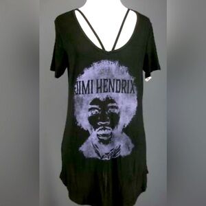 KARL FERRIS COLLECTION Top XS Black/purple JIMI HENDRIX Lavender Screenprinted